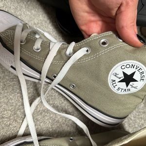 Used high top green converse